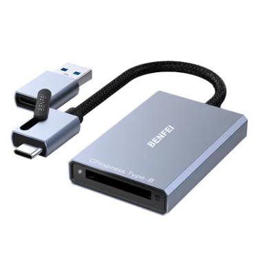 Imagem de Benfei Adaptador Usb A/c P/cartão Cfexpress Tipo B Cinza