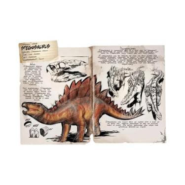 Imagem de Arte Em Tela De Jogo Retro Abstrato Da Série Dinossauro ARK Survival E