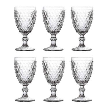 Imagem de Conjunto De 06 Copos De Vidro 325ml Taça Bico De Abacaxi