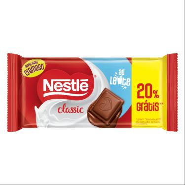 Imagem de TABLETE CLASSIC AO LEITE 80G NESTLE 20% GRTS