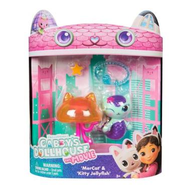 Imagem de 2 Bonecos Mercat e Kitty Jellyfish - Gabby's Dollhouse