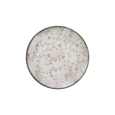 Imagem de Prato Sobremesa Tramontina Floralis Porcelana Decorada 19cm