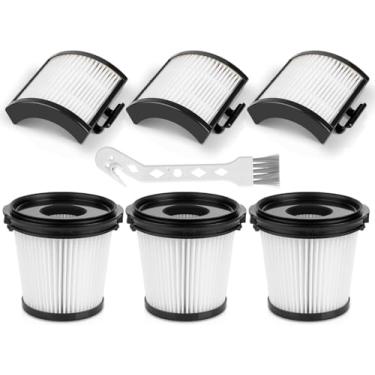 Imagem de Pacote com 6 filtros HEPA IW3511 de substituição para aspirador sem fio Shark Detect Pro IW3511 IW1111 IW1120 IW1615, 3 filtros HEPA + 3 filtros pré-motor aspirador manual