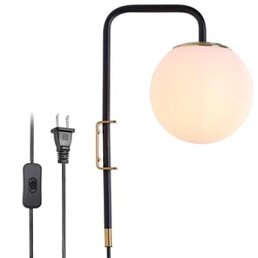 Imagem de LUSTORM 1 Luminária De Parede Moderna Com Abajur, Arandelas Meados Do Século Para Quarto, Luminárias Espelho Sala Estar, Escadas, Banheiro, Montadas Em Luminárias, Interruptor Liga/Desliga