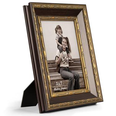 Imagem de Momentworth Moldura dourada 12 x 17 cm - Bronze antigo - Moldura vintage ornamentada 12 x 18 cm com vidro temperado e moldura de 3,8 cm de largura - Exibe fotos de 12 x 18 cm, impressões de arte em