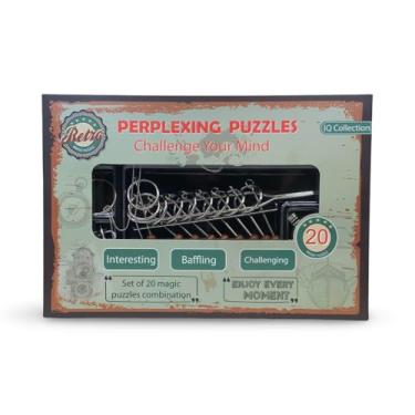 Imagem de Quebra Cabeça de Metal 20 Peças Enigma Raciocínio e Desafio