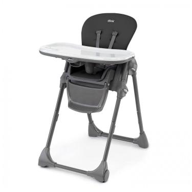 Imagem de Cadeira de Alimentação Cadeirão com Bandeja Removível e 7 Posições, Chicco, Preto