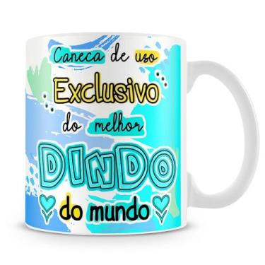 Imagem de Caneca Personalizada Uso Exclusivo do Melhor Dindo com Foto - Porcelan