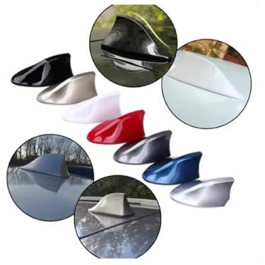 Imagem de Antena Shark Automotiva Universal, Tipo Barbatana de Tubarão, 17cm x 6cm, Rádio AM/FM, Preta