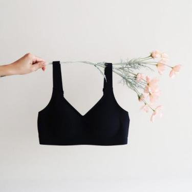 Imagem de Sutiã Plus Size Comfort UP Sem Aro Bojo Flexível Fita UP, Preto, G3(54