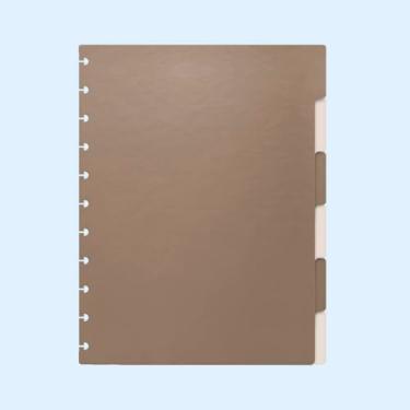 Imagem de Divisórias Iscool Para Caderno De Disco G Solid Metallic Bronze e Nude Claro