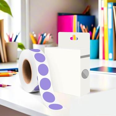 Imagem de Etiquetas adesivas circulares de 9,5 cm, adesivo de lavanda, 1000 adesivos adesivos redondos de codificação de cores, etiquetas de bolinhas para escritório e casa