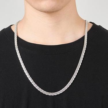 Imagem de Colar masculino de aço inoxidável grosso cubano com elos de corrente banhada a ouro 14 quilates, prata/preto/rosa, joia moderna, 22inch, Aço inoxidável, Sem Pedra Preciosa