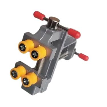 Imagem de Mini torno de bancada compacto de 2,5 cm, braçadeira de mesa versátil com sistema de bloqueio para joias DIY, reparo de relógios e artesanato de hobby, ferramenta de entalhe