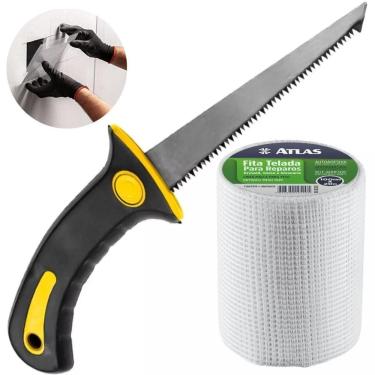 Imagem de Serrote Para Gesso Drywall 6Pol + Fita Telada 100Mm X 20M