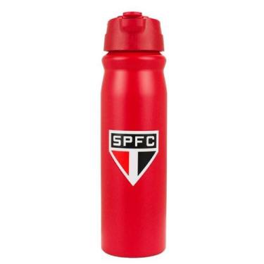 Imagem de Garrafa de Alumínio com Canudo 650ml  São Paulo SPFC - Mileno