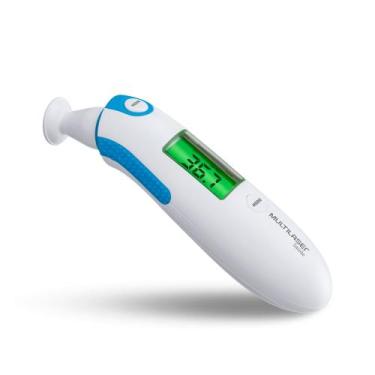 Imagem de Termômetro Infravermelho Corporal Sem Contato Ouvido Testa - Multilase