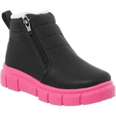 Imagem de Coturno Infantil Menina Com Pelinho Interno - PINOKIO CALÇADOS, 28, Pr