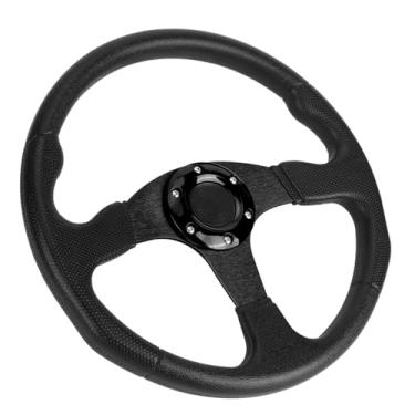 Imagem de Volante Esportivo para Carro de Corrida Prato Profundo Acessório Modificado Universal 14 Polegadas Preto (Preto)
