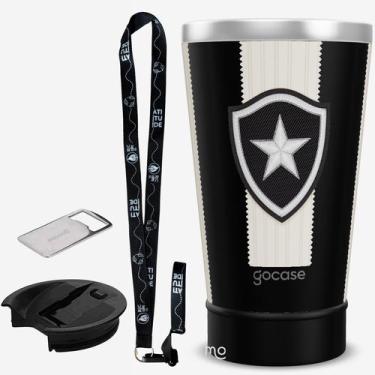 Imagem de KIT Copo Térmico GOCASE Vibe 470ml do BOTAFOGO com tampa e abridor e t