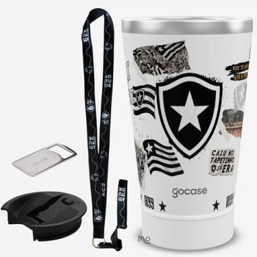 Imagem de KIT Copo Térmico GOCASE Vibe 470ml do BOTAFOGO com tampa e abridor e t