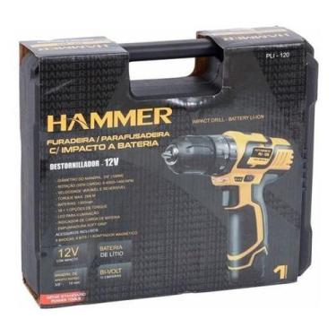 Imagem de Furadeira, Parafusadeira, Maleta - Amarelo/Preto - 110V/220V - Hammer