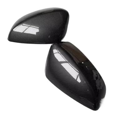 Imagem de Capa de espelho retrovisor de carro, para 3, para Axela 2014 2015 2016 Capa de espelho retrovisor para espelhos reversos, capa de proteção de fibra de carbono, 1 par de capa de espelho de asa