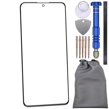 Imagem de Substituição de tela de vidro com adesivo OCA para Xiaomi Redmi Note 14 Pro+ 5G preto vem com ferramenta de desmontagem