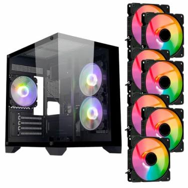 Imagem de PC GAMER HOG INTEL CORE I7, 16GB, NVME 500GB, RX580 8GB, GABINETE 7 FANS, WIFI e WIN 11 PRO ATIVADO (BRANCO C/ 7 FANS RGB)