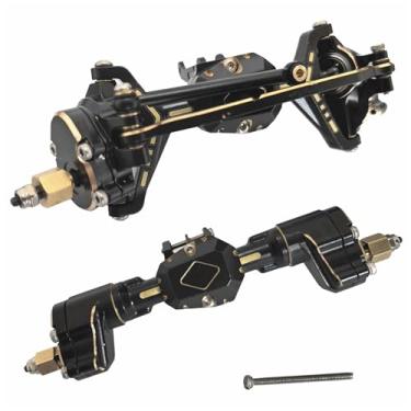 Imagem de for Redcat Ascent-18 Portal Axles, Brass Housing & Steel Gears Set for 1/18 Truck, Front Rear Low Center Gravity Upgrade Parts(Black)