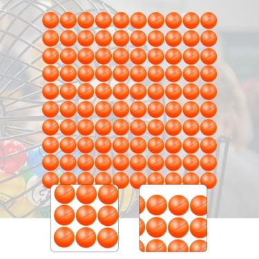 Imagem de Esquirla Bolas redondas para rifas, ideais para atividades em grupo grande. Bolas de bingo ocas. Cápsulas para máquinas de automática, Laranja, 95 a 100 Bolas