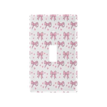 Imagem de Blueangle Capa para placa de parede para interruptor de luz - linda fita com laço de luz para interruptor de luz decorativa placa de parede, tamanho 1 - gangue 4,53 x 2,76 polegadas (727)