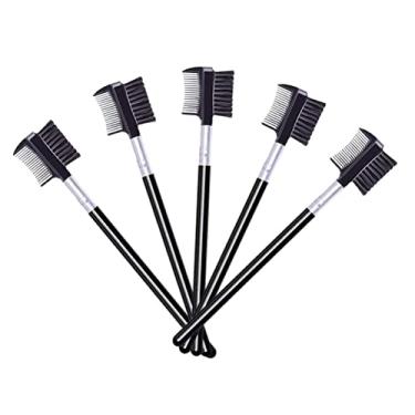 Imagem de Pincel de sobrancelha, durável, fibra macia, 5 peças, ferramenta de maquiagem, extensão de cílios, salão doméstico