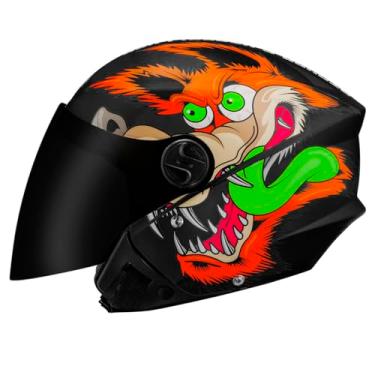 Imagem de Capacete Moto Aberto New Liberty Three - Coyote Fosco 56 Preto Fosco Tam. 56