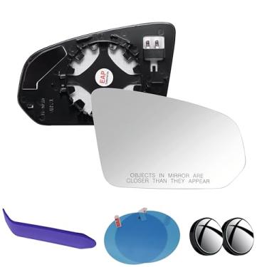 Imagem de EAP Vidro de espelho de passageiro compatível com Volvo S60 S90 V60 V60 Cross Country V90, aquecido sem escurecimento automático, 31402871 31402872 31402873 31402877 31402875