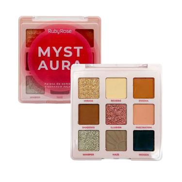 Imagem de Paleta De Sombra Myst Aura Linha Rosa - Ruby Rose