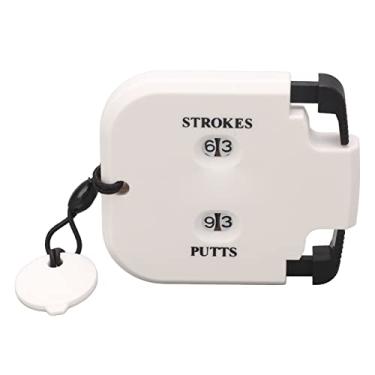 Imagem de Score Counter, Plastic 2 Digits Stroke Putts Counting Clicker with Auxiliary Zeroing Function, for 2 Players