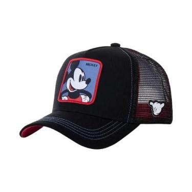Imagem de Boné Snapback Unissex De Algodão Com Estampa De Anime Disney, Boné Hip