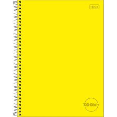 Imagem de Caderno Universitário ZOOM+ TILIBRA Capa Dura ESPIRAL - 1M 96 Folhas (Amarelo)