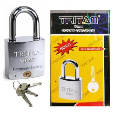 Imagem de Cadeado Tritan Chave Tetra 50MM Modelo 50MM Proteção Contra Furto - Ha