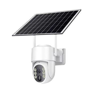 Imagem de Câmera Solar WiFi À Prova d'Água De 8MP Tuya Com Visão Noturna E Detec