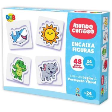 Imagem de Brinquedo Pedagógico Encaixa Figuras 48 Peças - TK Shopping