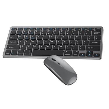 Imagem de Kit de Teclado e Mouse Bluetooth Sem Fio Recarregável USB 2.4G, Wireless, WB-8077