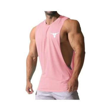 Imagem de Camiseta Sem Mangas Masculina Com Estampa De Touro, Estilo Musculoso E