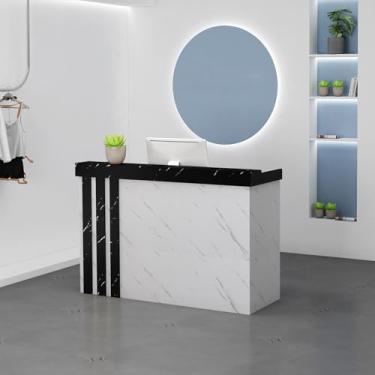 Imagem de Mesa de recepção, balcão de recepção, balcão de loja, mesa de recepção em pé, balcão de checkout, balcão de recepção pequeno, balcão de varejo, mesa de recepção com balcão, recepção, recepção moderna