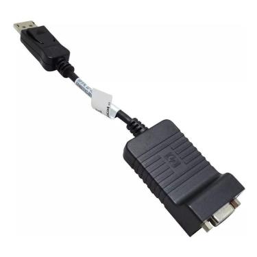 Imagem de Adaptador DisplayPort Macho x VGA Fêmea. 20cm de comprimento. Conectores: 1 x VGA (Fêmea), 1 x DisplayPort (Macho).