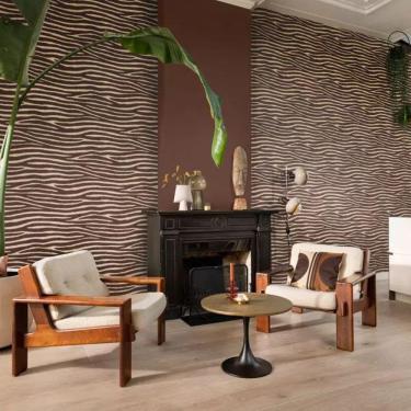 Imagem de Papel De Parede African Queen Iii Animal Print Marrom 751741