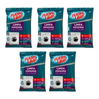 Imagem de Kit 5 Limpa Maquina De Lavar Sache 80 Gramas Flash Limp