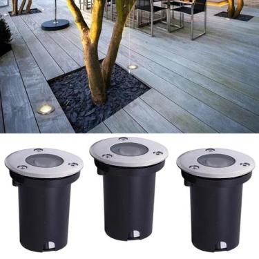 Imagem de Kit 3 Balizadores Led Smd Blindado 1W Bivolt Spot Embutir Em - Mgc