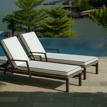 Imagem de Colchonete Espreguiçadeira de Piscina Impermeável Área Externa 0.55x1.